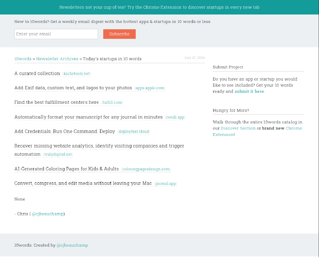 10words.io screenshot 3