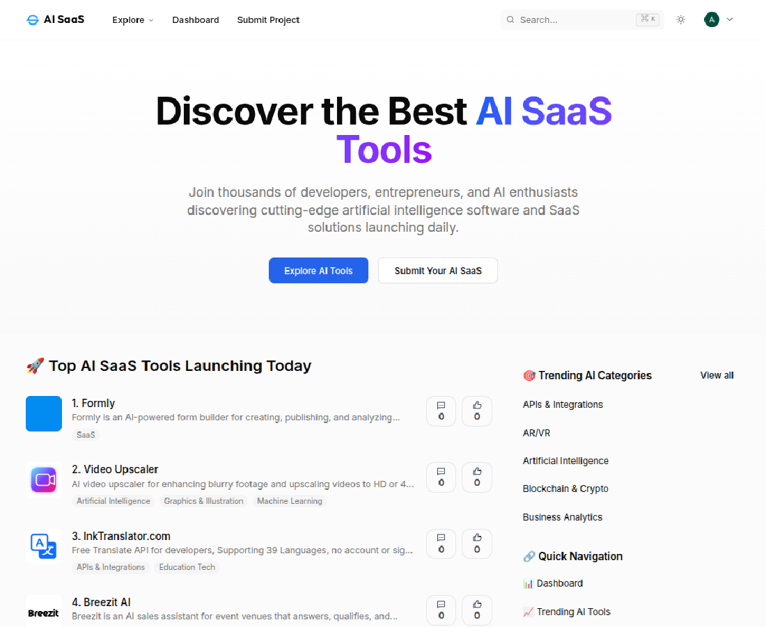 ai-saas.org screenshot 1